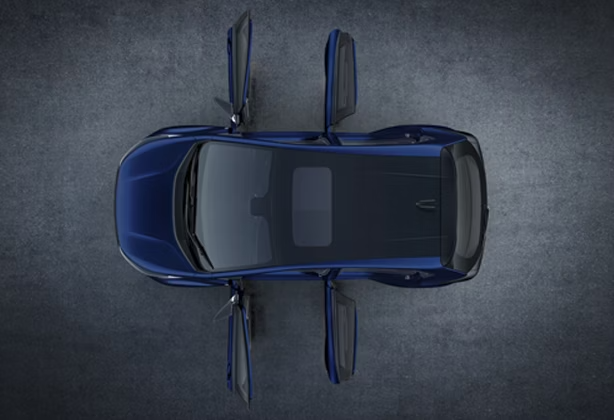 90-degree door opening